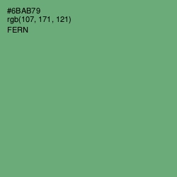 #6BAB79 - Fern Color Image