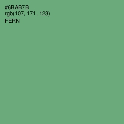 #6BAB7B - Fern Color Image