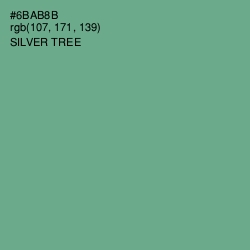 #6BAB8B - Silver Tree Color Image