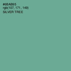 #6BAB95 - Silver Tree Color Image