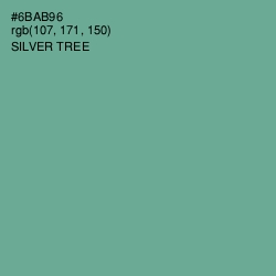 #6BAB96 - Silver Tree Color Image