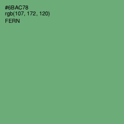 #6BAC78 - Fern Color Image
