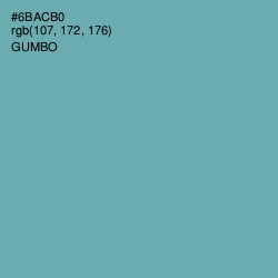 #6BACB0 - Gumbo Color Image