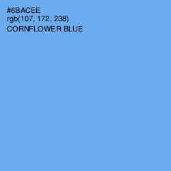#6BACEE - Cornflower Blue Color Image