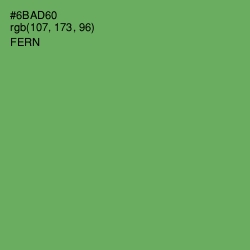 #6BAD60 - Fern Color Image