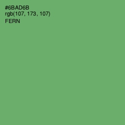 #6BAD6B - Fern Color Image