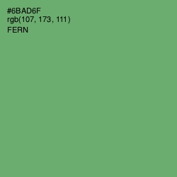 #6BAD6F - Fern Color Image