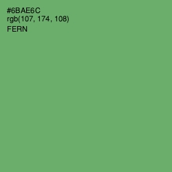 #6BAE6C - Fern Color Image