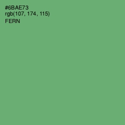 #6BAE73 - Fern Color Image