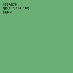 #6BAE76 - Fern Color Image