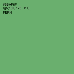 #6BAF6F - Fern Color Image