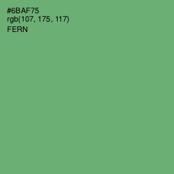 #6BAF75 - Fern Color Image