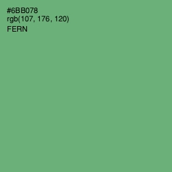 #6BB078 - Fern Color Image