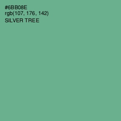 #6BB08E - Silver Tree Color Image