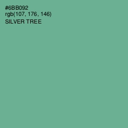 #6BB092 - Silver Tree Color Image