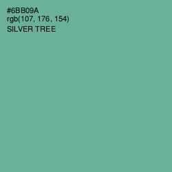 #6BB09A - Silver Tree Color Image