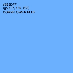 #6BB0FF - Cornflower Blue Color Image