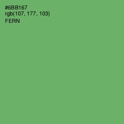 #6BB167 - Fern Color Image