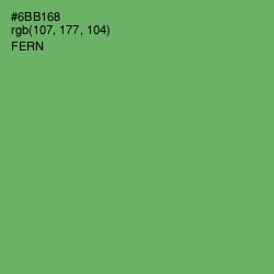 #6BB168 - Fern Color Image