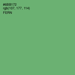 #6BB172 - Fern Color Image