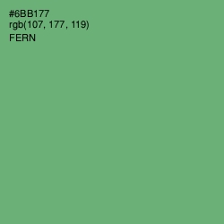 #6BB177 - Fern Color Image