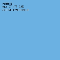 #6BB1E1 - Cornflower Blue Color Image