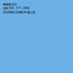 #6BB1E5 - Cornflower Blue Color Image
