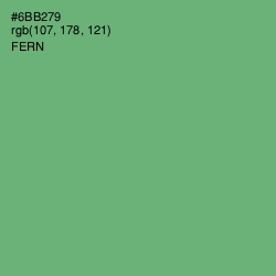 #6BB279 - Fern Color Image