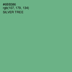 #6BB386 - Silver Tree Color Image