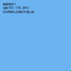#6BB3F1 - Cornflower Blue Color Image