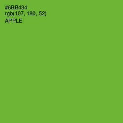 #6BB434 - Apple Color Image