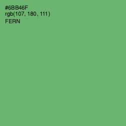 #6BB46F - Fern Color Image