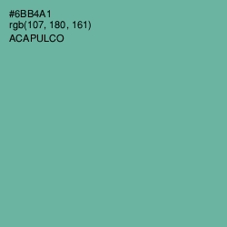 #6BB4A1 - Acapulco Color Image