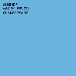 #6BB4DF - Shakespeare Color Image