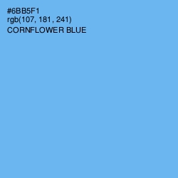 #6BB5F1 - Cornflower Blue Color Image