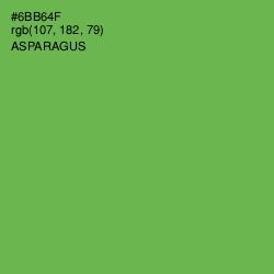 #6BB64F - Asparagus Color Image