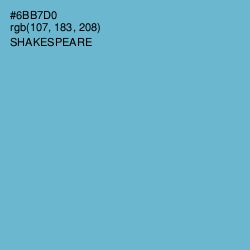 #6BB7D0 - Shakespeare Color Image