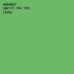 #6BB867 - Fern Color Image