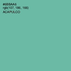 #6BBAA6 - Acapulco Color Image