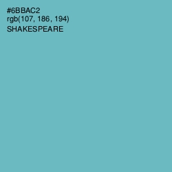 #6BBAC2 - Shakespeare Color Image