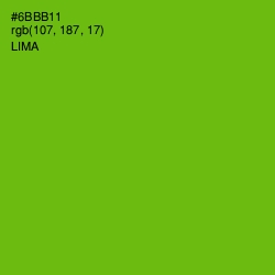 #6BBB11 - Lima Color Image