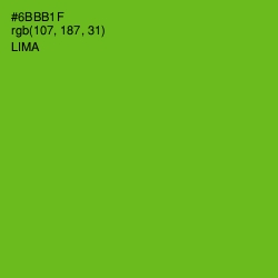 #6BBB1F - Lima Color Image