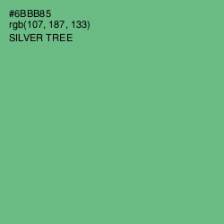 #6BBB85 - Silver Tree Color Image