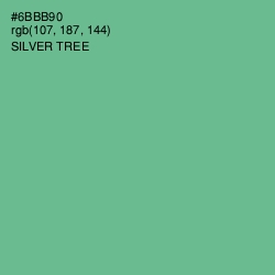 #6BBB90 - Silver Tree Color Image