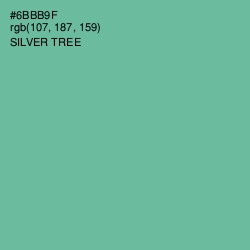 #6BBB9F - Silver Tree Color Image