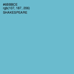 #6BBBCE - Shakespeare Color Image