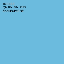 #6BBBDE - Shakespeare Color Image