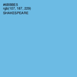 #6BBBE5 - Shakespeare Color Image