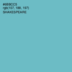 #6BBCC5 - Shakespeare Color Image