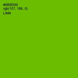 #6BBD00 - Lima Color Image